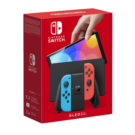 Nintendo Switch OLED Console - Neon Blue & Neon Red