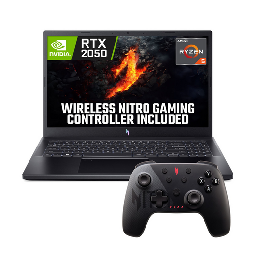 Acer V15 15.6in R5 8GB 512GB RTX 2050 Gaming Laptop Bundle